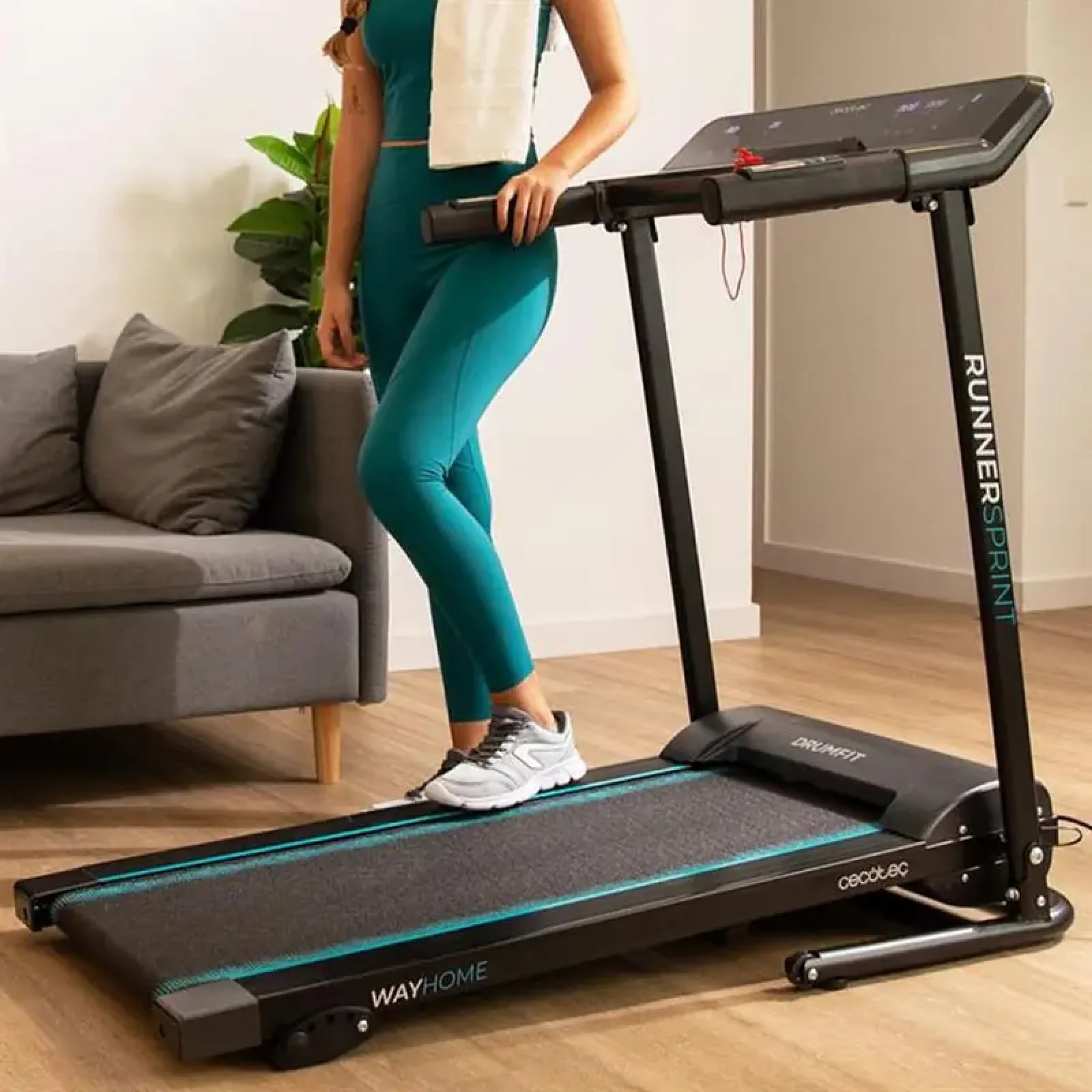 Бігова доріжка Cecotec DrumFit WayHome 1000 Runner Sprint Cinta (CCTC-07180) UA