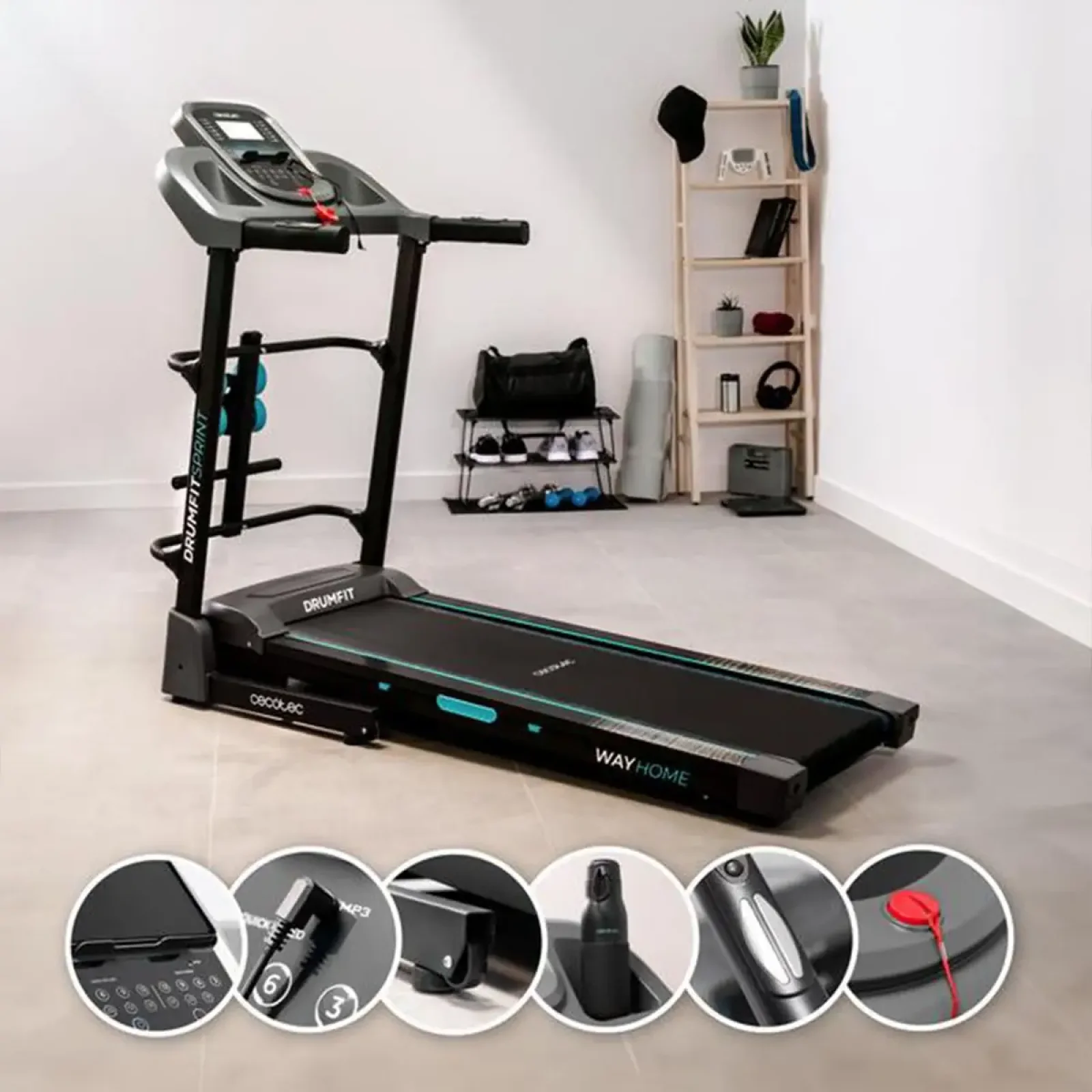 Беговая дорожка Cecotec DrumFit WayHome 1700 Sprint (CCTC-07185) UA