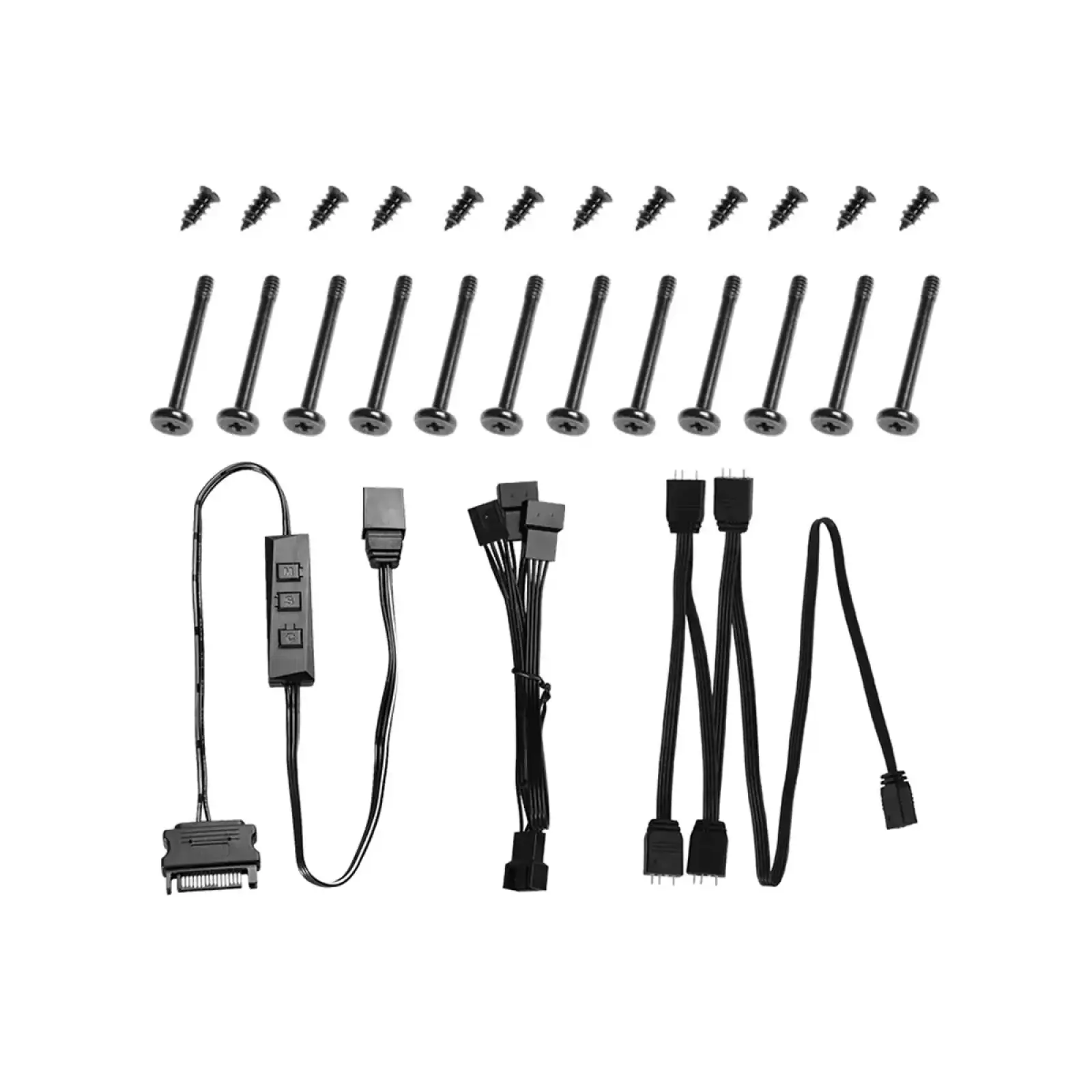 Вентилятор ID-Cooling ZF-12025-ARGB-TRIO-SNOW (3pcs Pack), 120x120x25мм, 4-pin PWM, білий UA