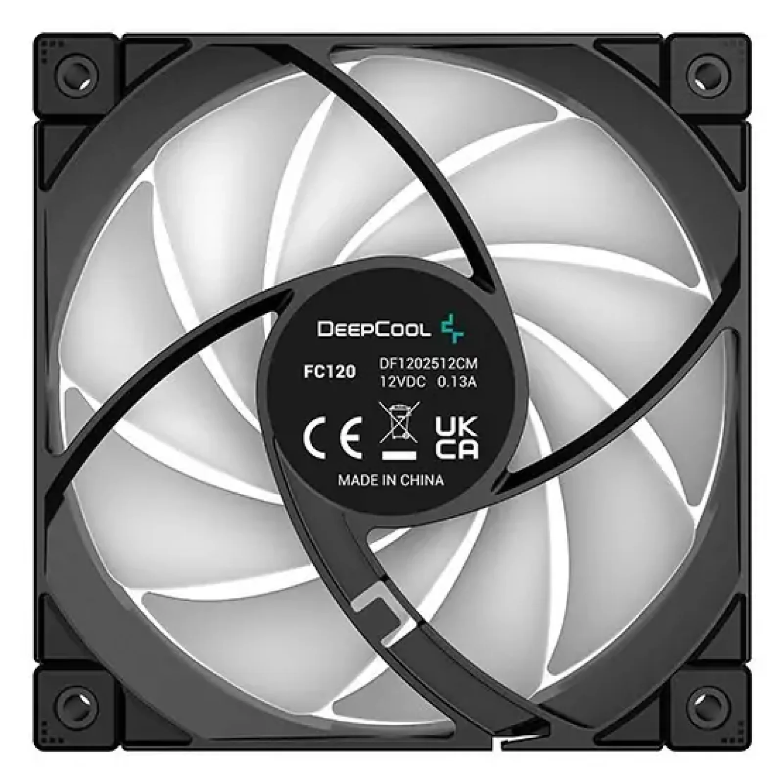 Вентилятор DeepCool FC120 Black, 120x120x25мм, 4pin, чорний, R-FC120-BAMN1-G-1 UA
