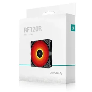 Вентилятор DeepCool RF120R, 120х120х25 мм, 3-pin, 4-pin, чорний з білим, DP-FLED-RF120-RD UA