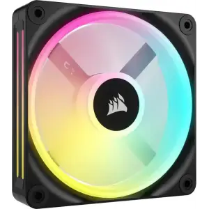 Вентилятор Corsair iCUE Link QX120 RGB PWM (CO-9051001-WW), 120x120x25мм, 4-pin, чорний UA