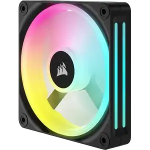 Вентилятор Corsair iCUE Link QX120 RGB PWM (CO-9051001-WW), 120x120x25мм, 4-pin, чорний UA
