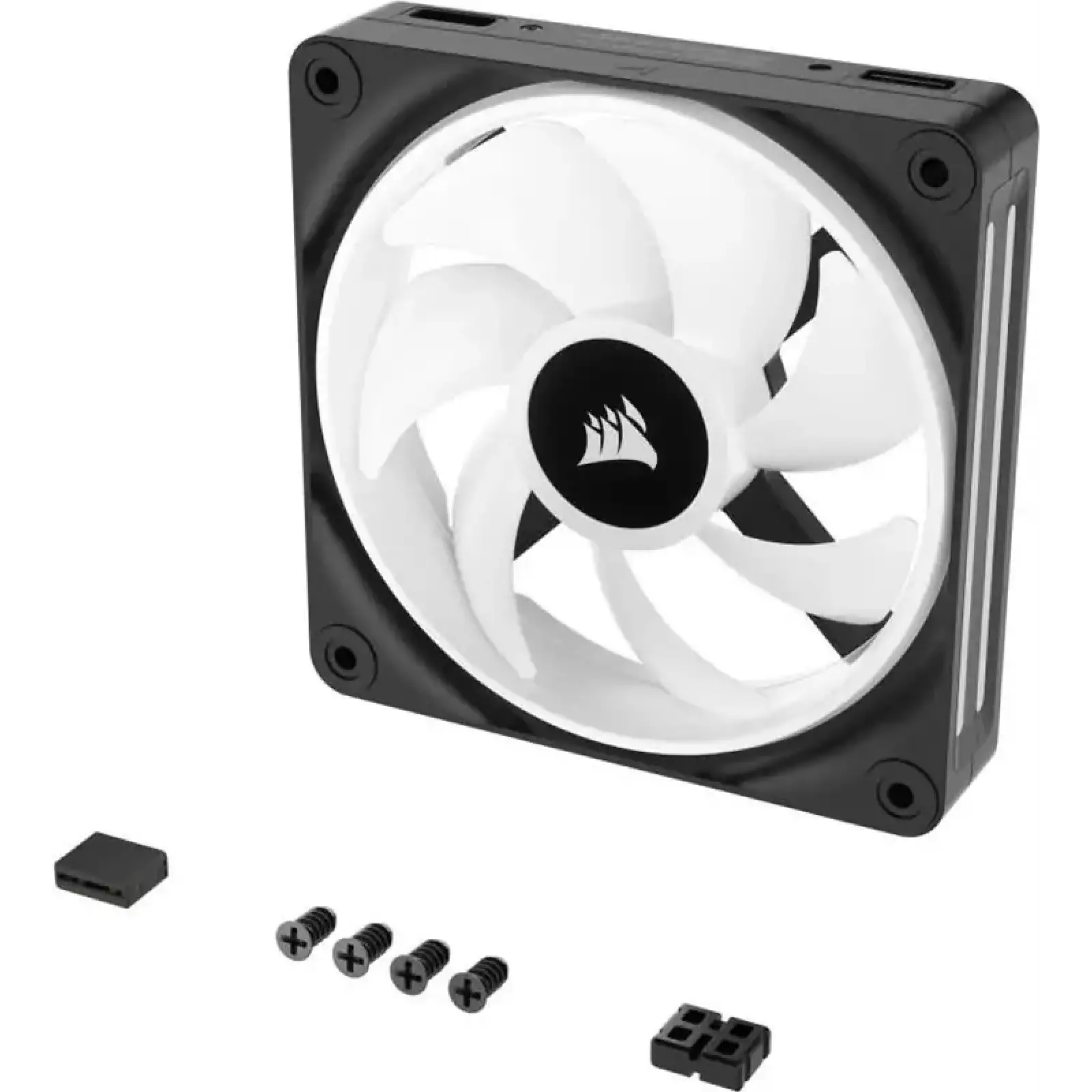 Вентилятор Corsair iCUE Link QX120 RGB PWM (CO-9051001-WW), 120x120x25мм, 4-pin, чорний UA