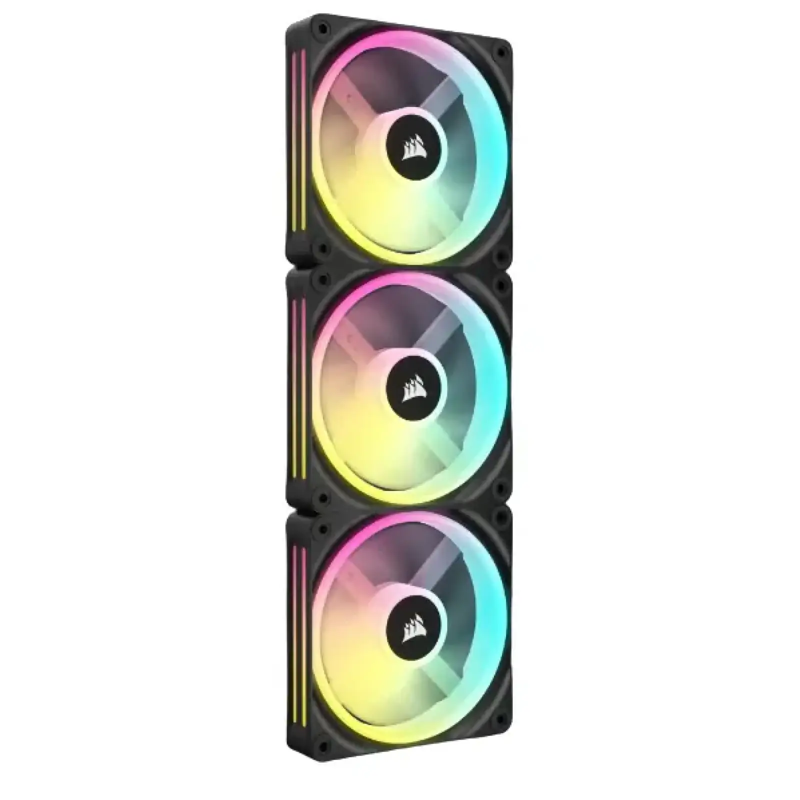 Вентилятор Corsair iCUE Link QX120 RGB PWM PC Fans Starter Kit with iCUE Link System Hub (CO-9051002-WW), 120x120x25мм, 6-pin, черный UA