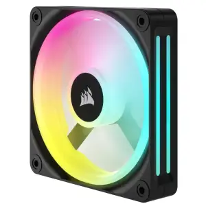 Вентилятор Corsair iCUE Link QX120 RGB PWM PC Fans Starter Kit with iCUE Link System Hub (CO-9051002-WW), 120x120x25мм, 6-pin, черный UA