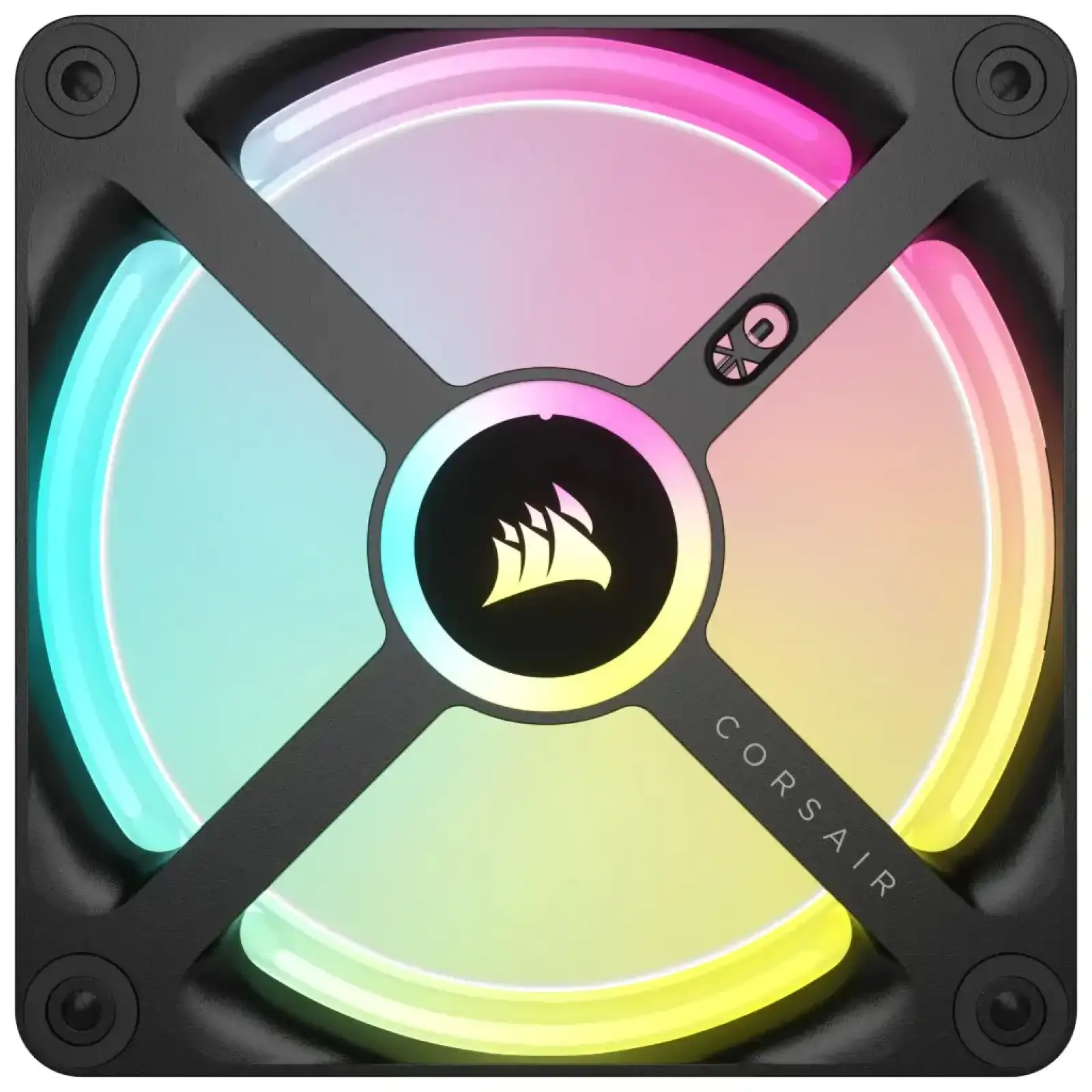 Вентилятор Corsair iCUE Link QX120 RGB PWM PC Fans Starter Kit with iCUE Link System Hub (CO-9051002-WW), 120x120x25мм, 6-pin, черный UA