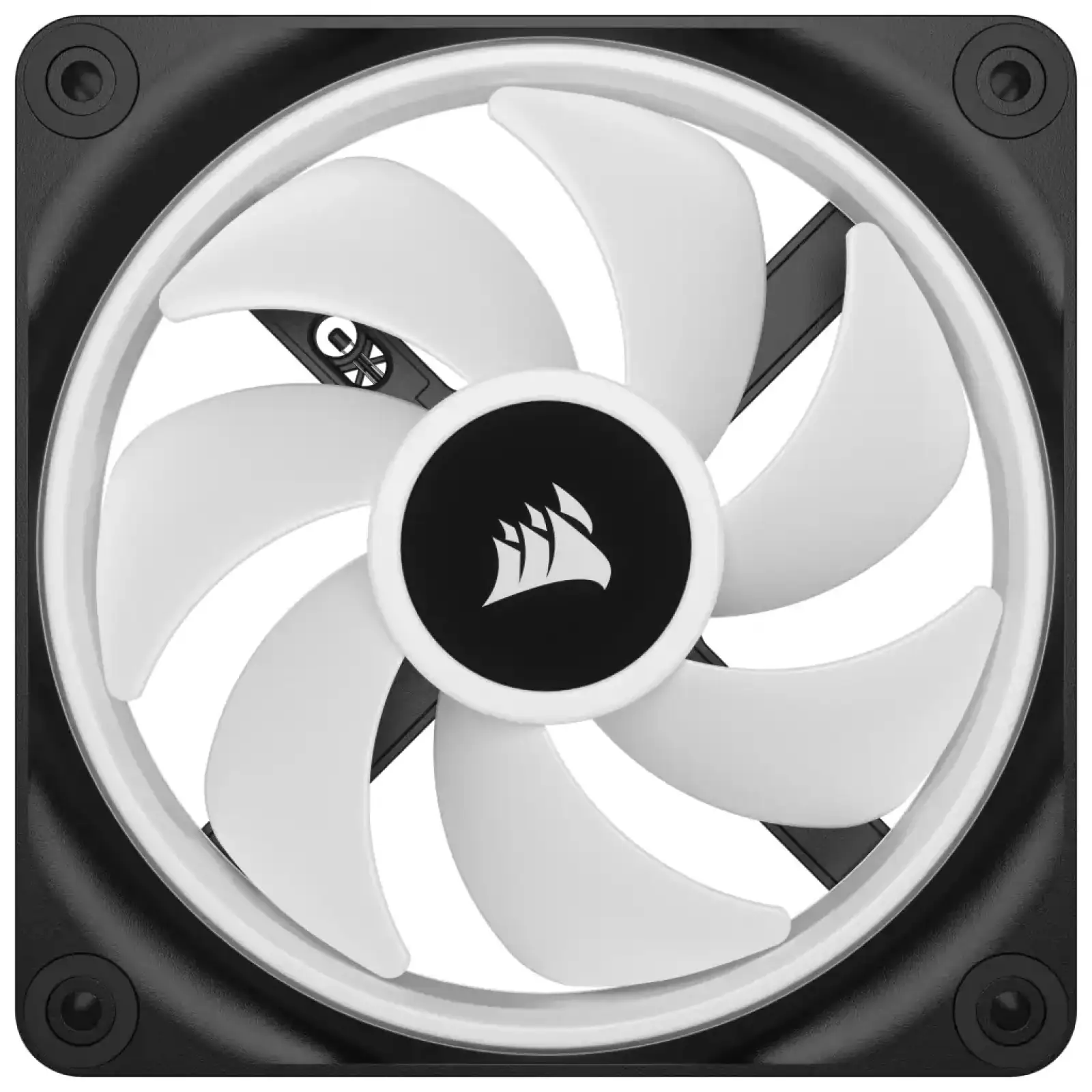 Вентилятор Corsair iCUE Link QX120 RGB PWM PC Fans Starter Kit with iCUE Link System Hub (CO-9051002-WW), 120x120x25мм, 6-pin, черный UA