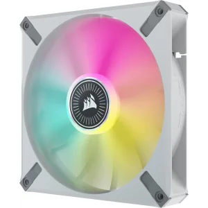 Вентилятор Corsair iCUE ML140 RGB Elite Premium Dual Pack (CO-9050119-WW), 140x140x25мм, 4-pin PWM, белый UA