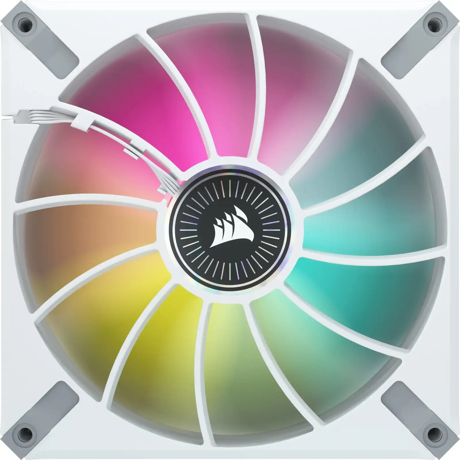 Вентилятор Corsair iCUE ML140 RGB Elite Premium Dual Pack (CO-9050119-WW), 140x140x25мм, 4-pin PWM, білий UA