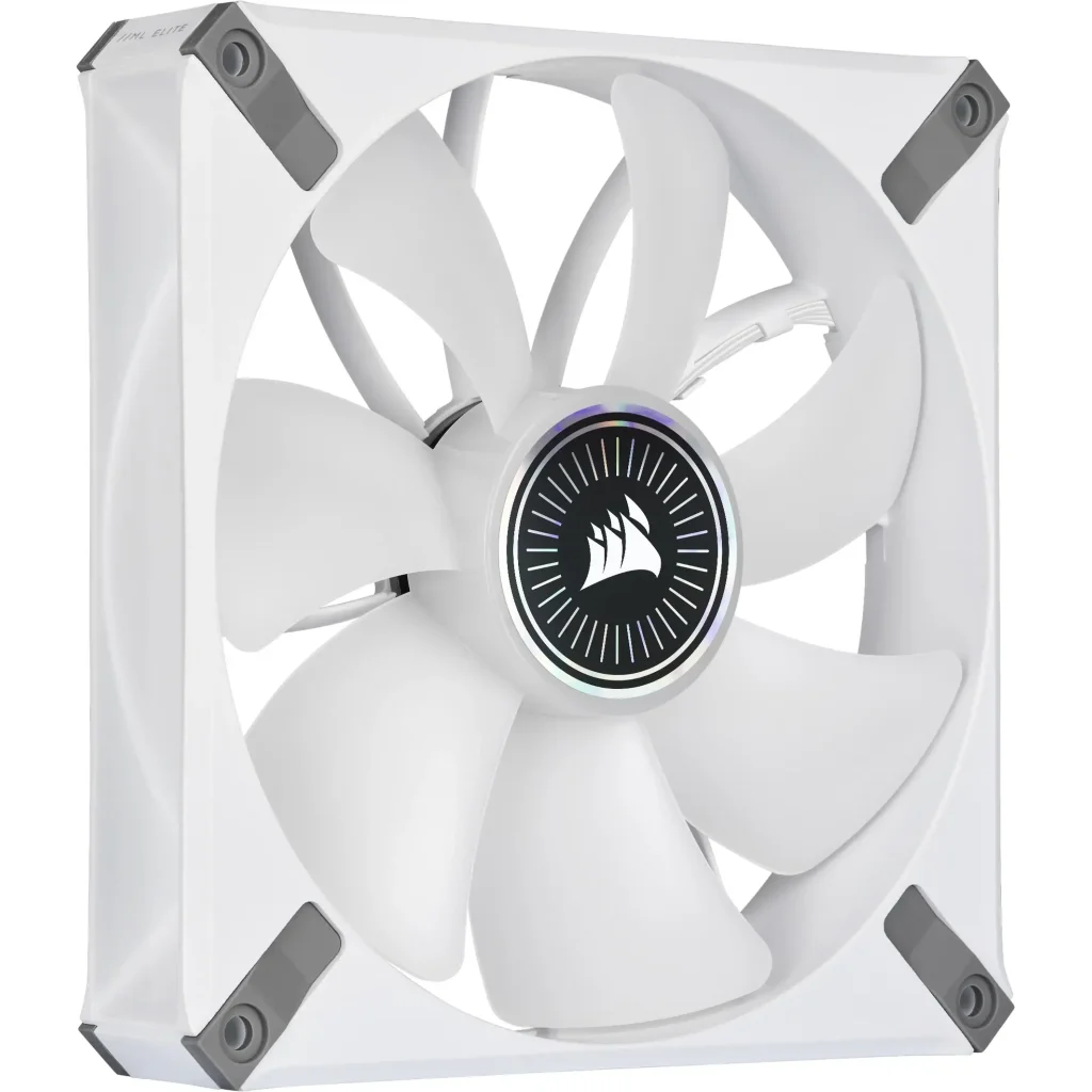 Вентилятор Corsair iCUE ML140 RGB Elite Premium Dual Pack (CO-9050119-WW), 140x140x25мм, 4-pin PWM, белый UA