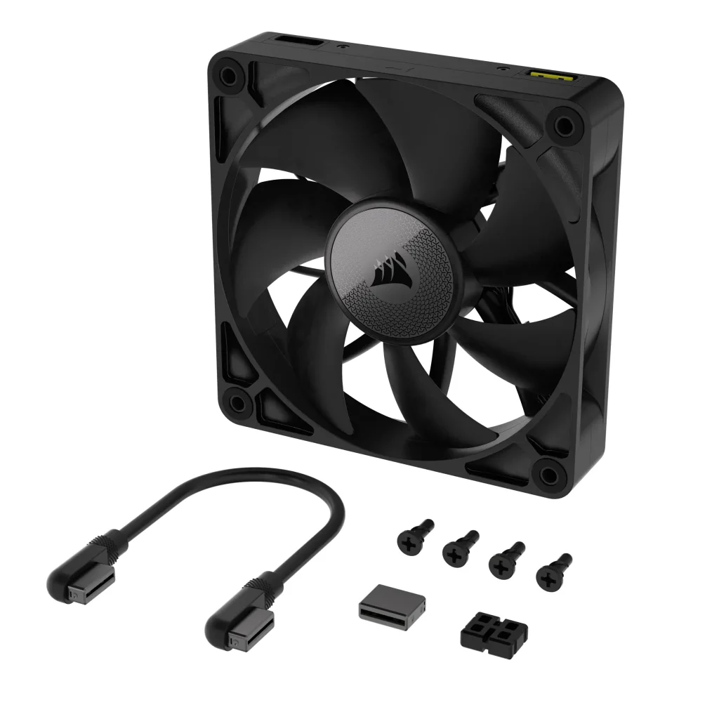 Вентилятор Corsair iCUE Link RX140 PWM (CO-9051011-WW), 140x140x25мм, 4-pin, черный UA