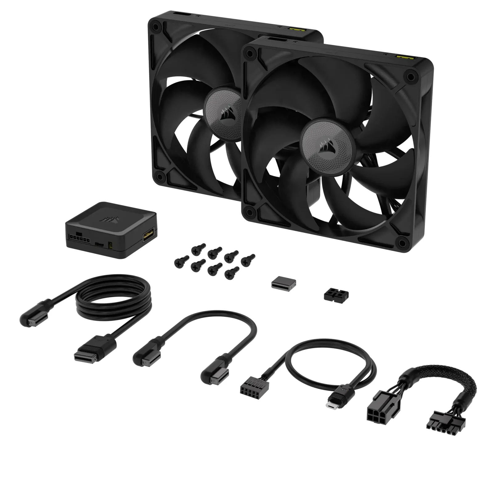 Вентилятор Corsair iCUE Link RX140 PWM Dual Pack (CO-9051012-WW), 140x140x25мм, 4-pin, черный UA