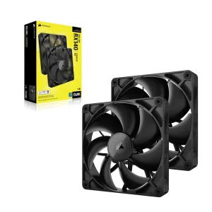Вентилятор Corsair iCUE Link RX140 PWM Dual Pack (CO-9051012-WW), 140x140x25мм, 4-pin, чорний UA