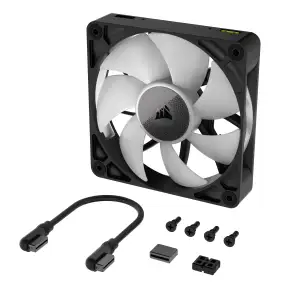 Вентилятор Corsair iCUE Link RX120 RGB PWM (CO-9051017-WW), 120x120x25мм, 4-pin, чорний UA