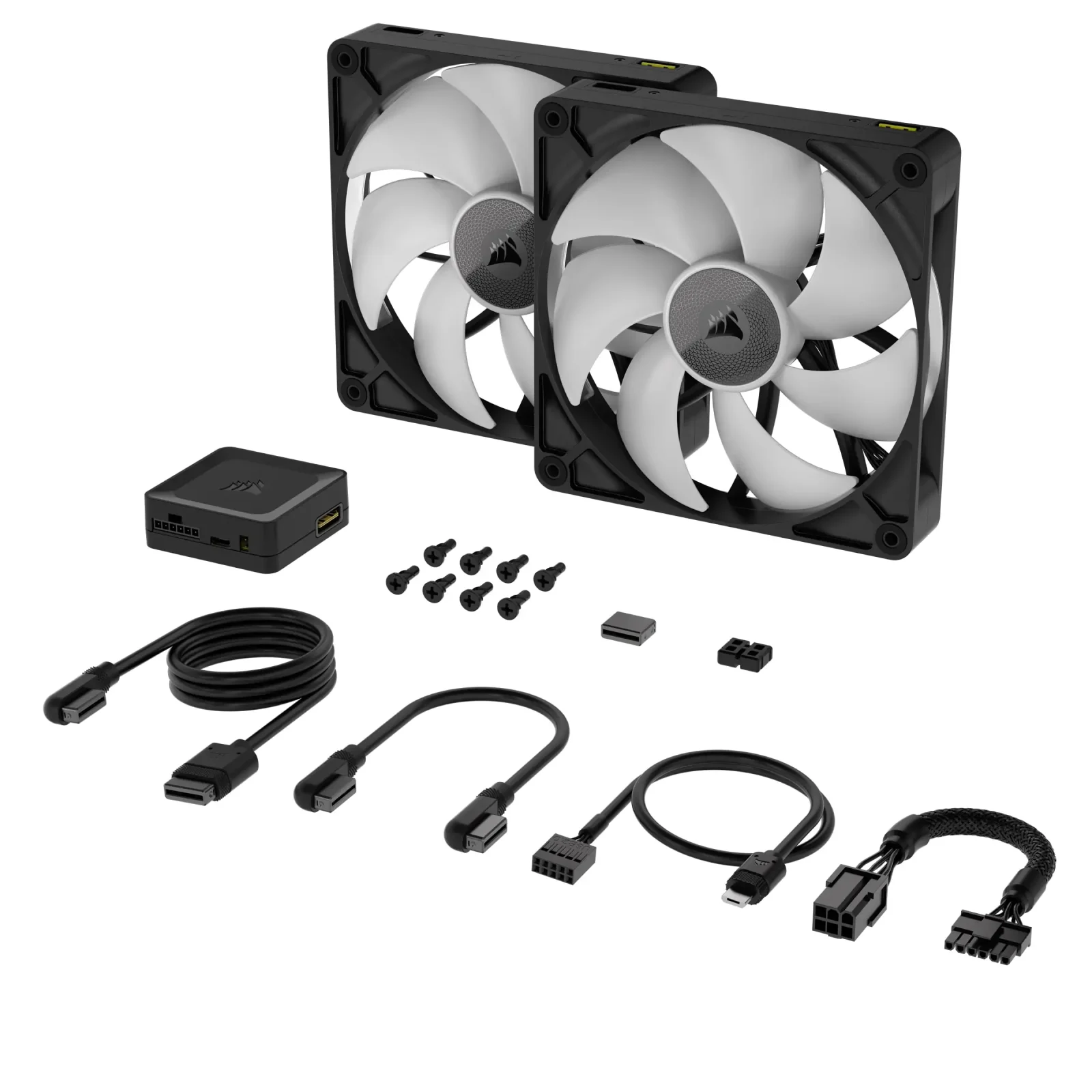 Вентилятор Corsair iCUE Link RX140 RGB PWM Dual Pack (CO-9051020-WW), 140x140x25мм, 4-pin, чорний UA