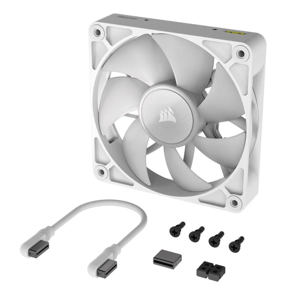 Вентилятор Corsair iCUE Link RX140 RGB PWM White (CO-9051023-WW), 140x140x25мм, 4-pin, белый UA