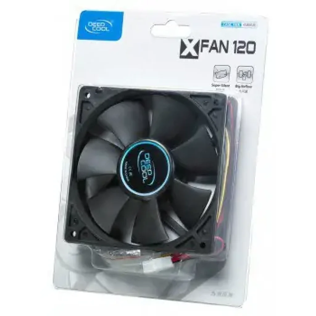 Вентилятор DeepCool XFAN 120, 120х120х25мм, 3-pin+Molex, черный, DP-FDC-XF120 UA