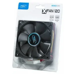 Вентилятор DeepCool XFAN 120, 120х120х25мм, 3-pin+Molex, черный, DP-FDC-XF120 UA