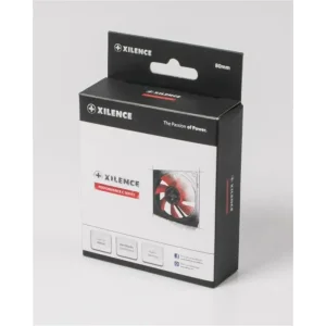 Вентилятор Xilence XPF80.R (XF037), 80х80х25мм, 3-pin+4-pin, Black/Red UA