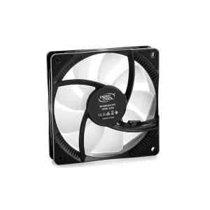 Вентилятор DeepCool RF 120, 120х120х25 мм, 4-pin, черный с белым, DP-FRGB-RF120-1C UA