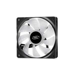 Вентилятор DeepCool RF 120-3 IN 1, 120х120х25 мм, 4-pin, черный с белым, DP-FRGB-RF120-3C UA