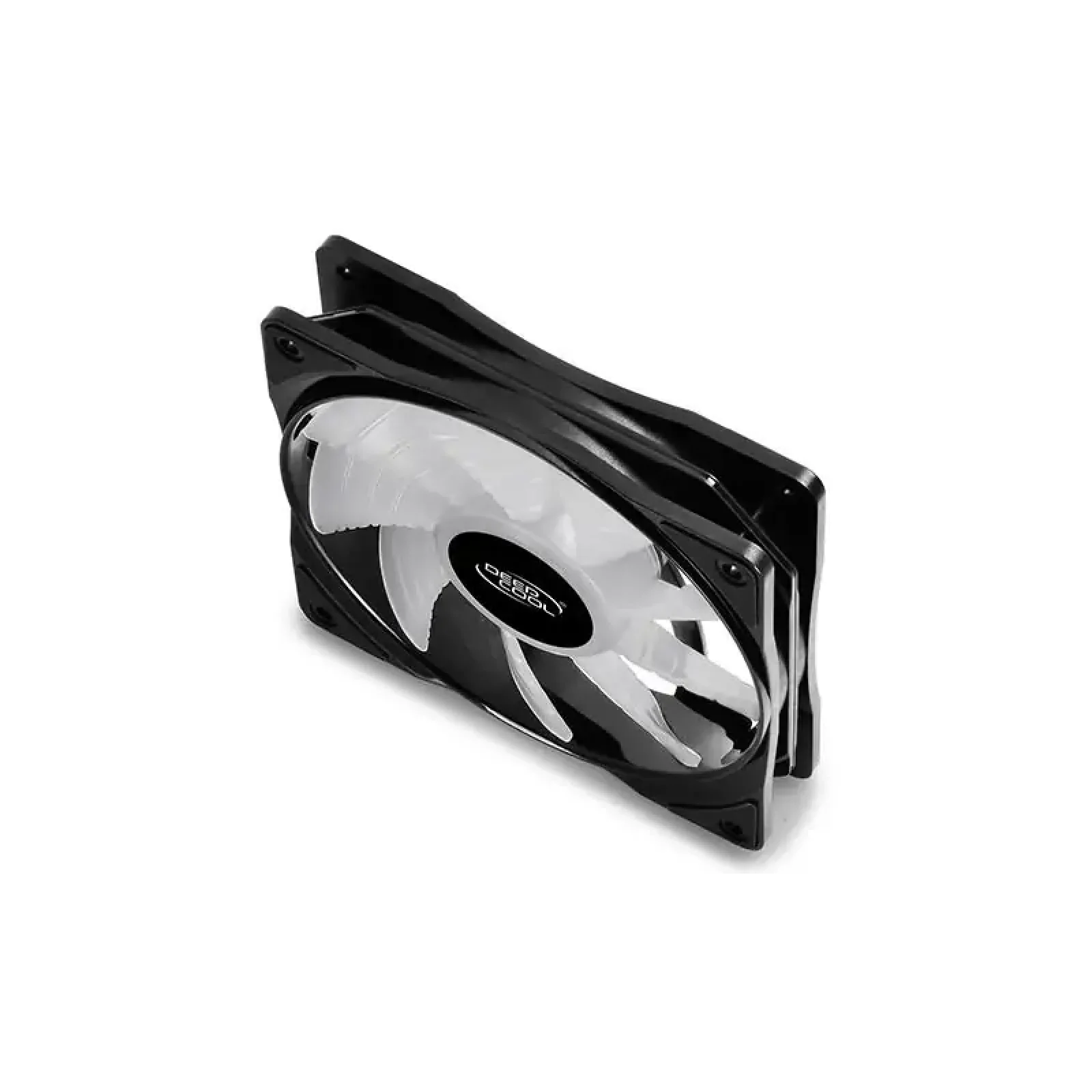Вентилятор DeepCool RF 120-3 IN 1, 120х120х25 мм, 4-pin, чорний з білим, DP-FRGB-RF120-3C UA