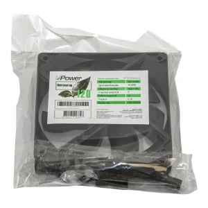 Вентилятор UPower UP12025HB34.15, 120х120х25 мм, 3pin+Molex, Black UA