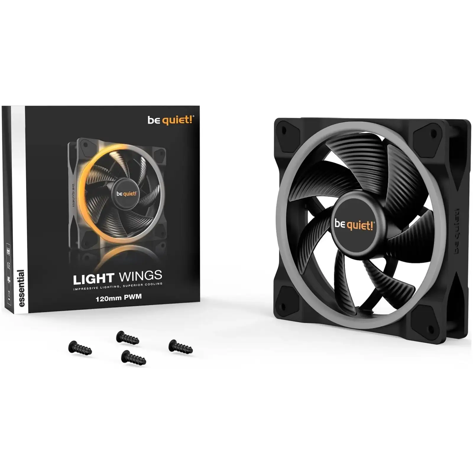 Вентилятор be quiet! Light Wings 120mm PWM Black (BL072) UA
