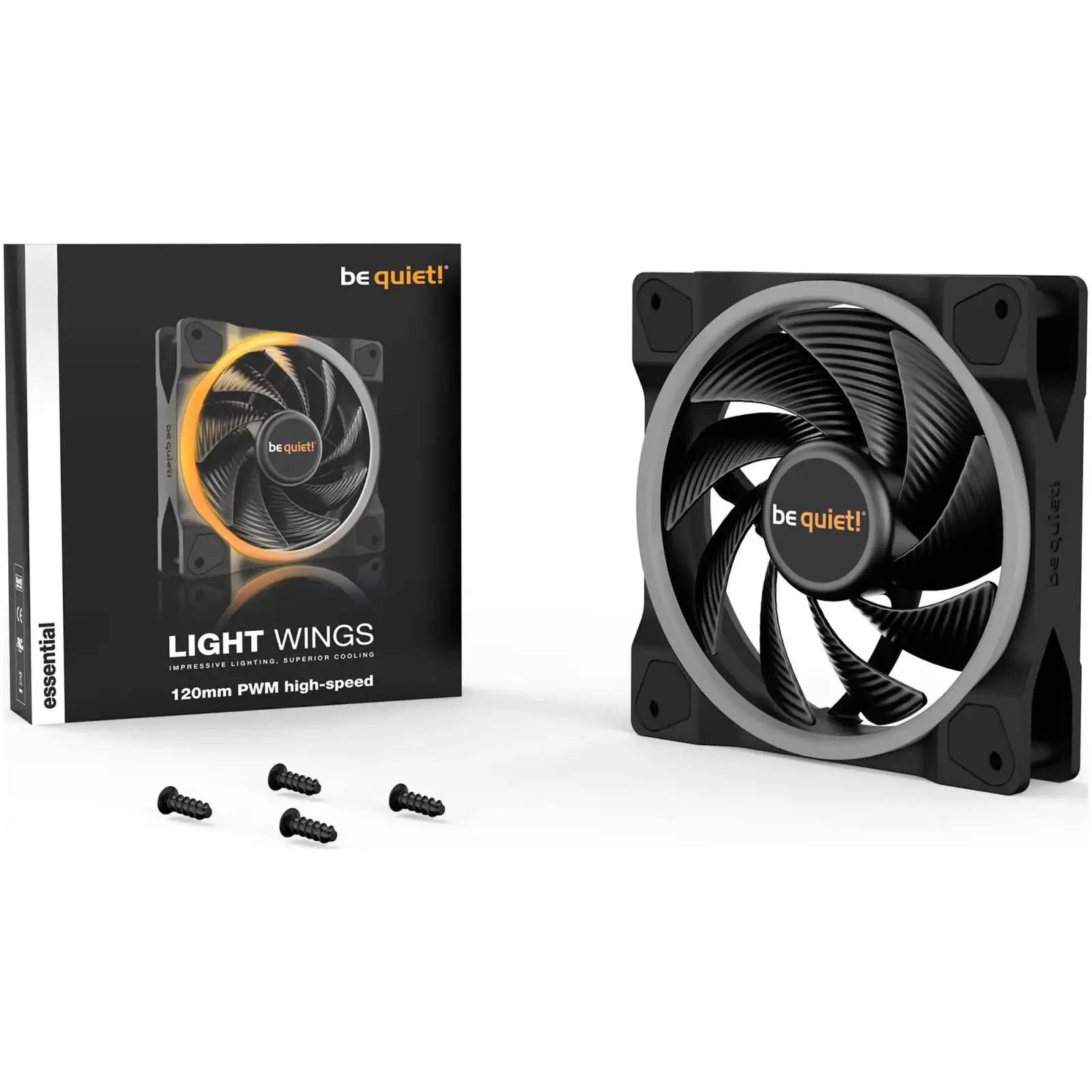 Вентилятор be quiet! Light Wings 120mm PWM High-Speed Black (BL073) UA