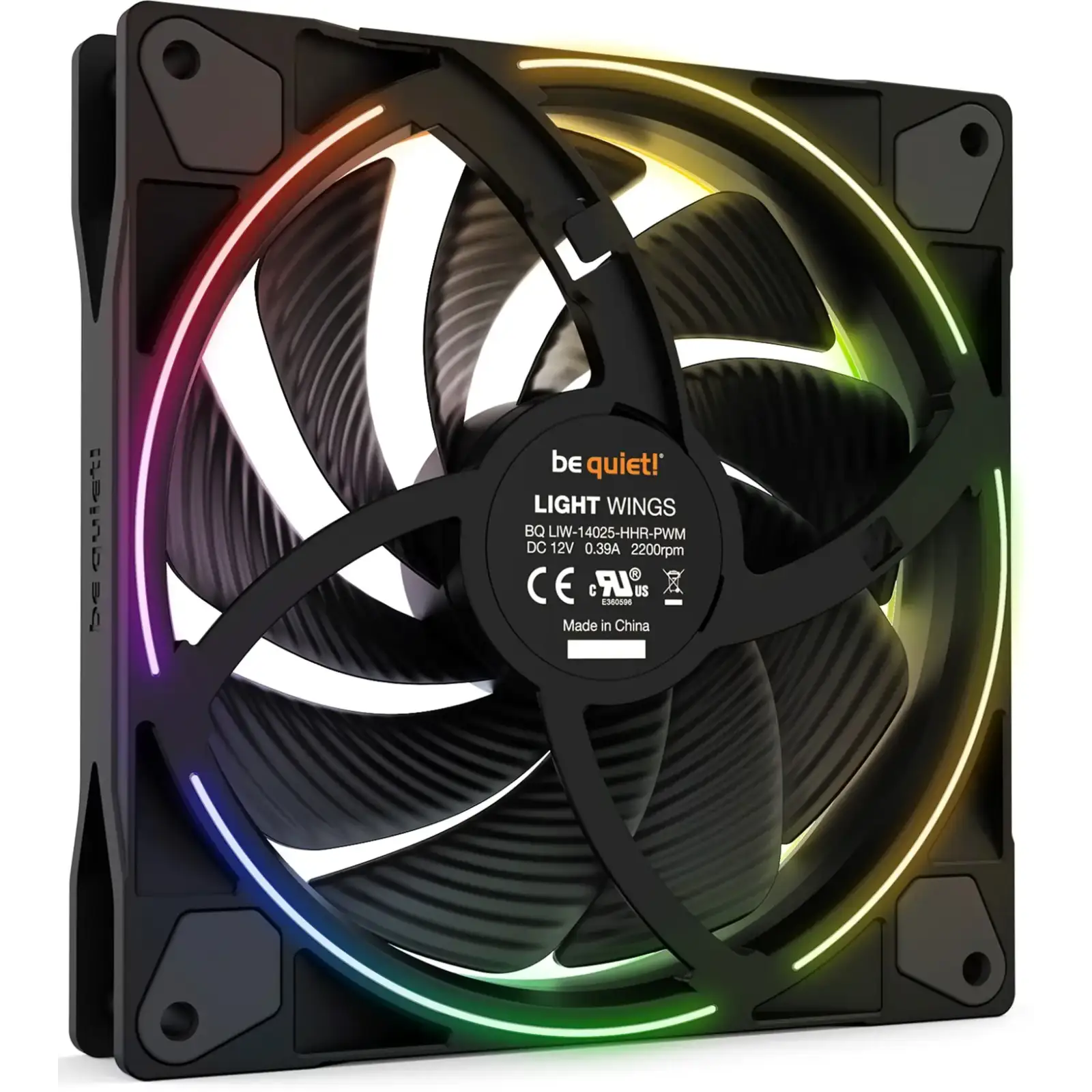 Вентилятор be quiet! Light Wings 140mm PWM High-Speed Black (BL075) UA