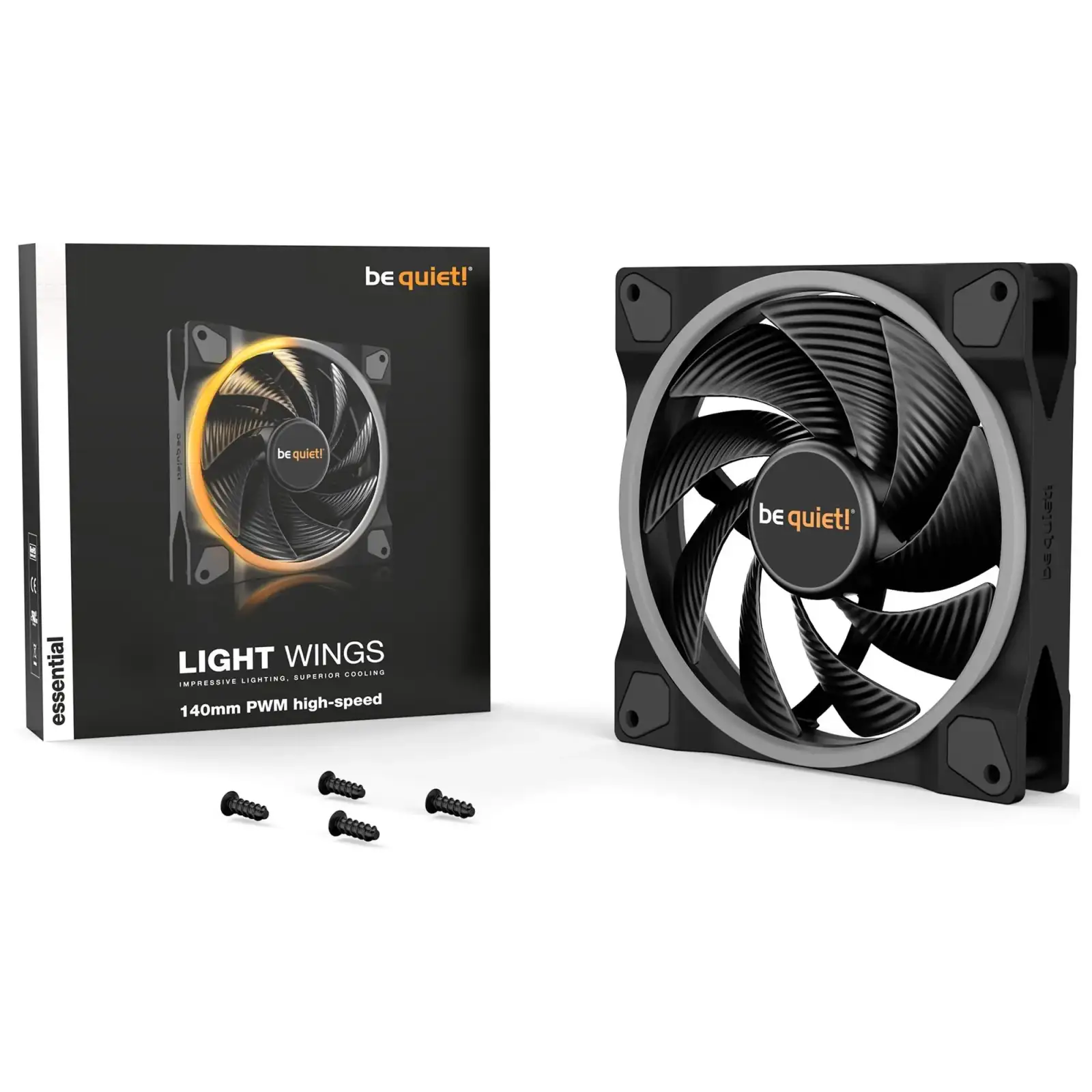 Вентилятор be quiet! Light Wings 140mm PWM High-Speed Black (BL075) UA