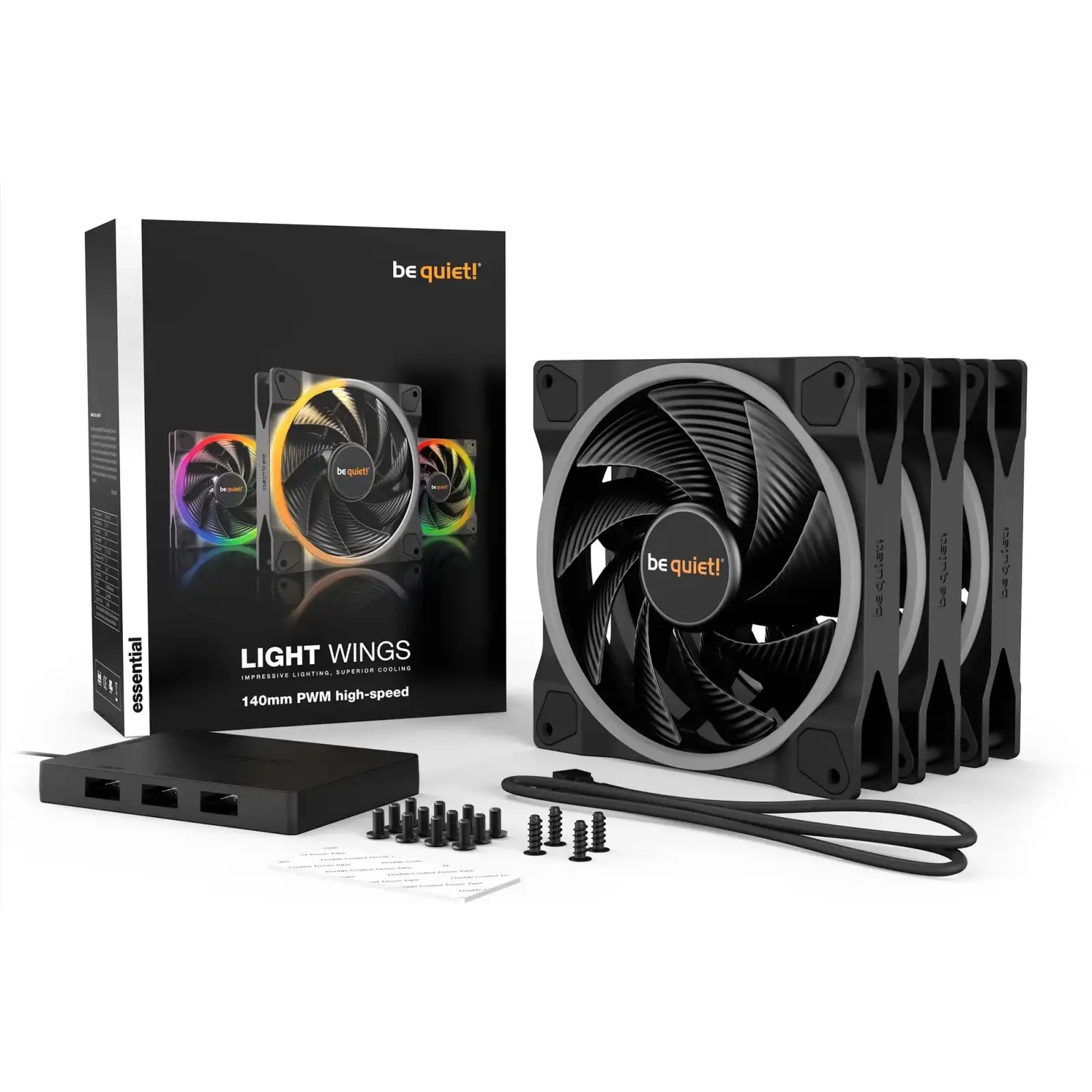 Вентилятор be quiet! Light Wings 140mm PWM Triple Pack (BL079) UA