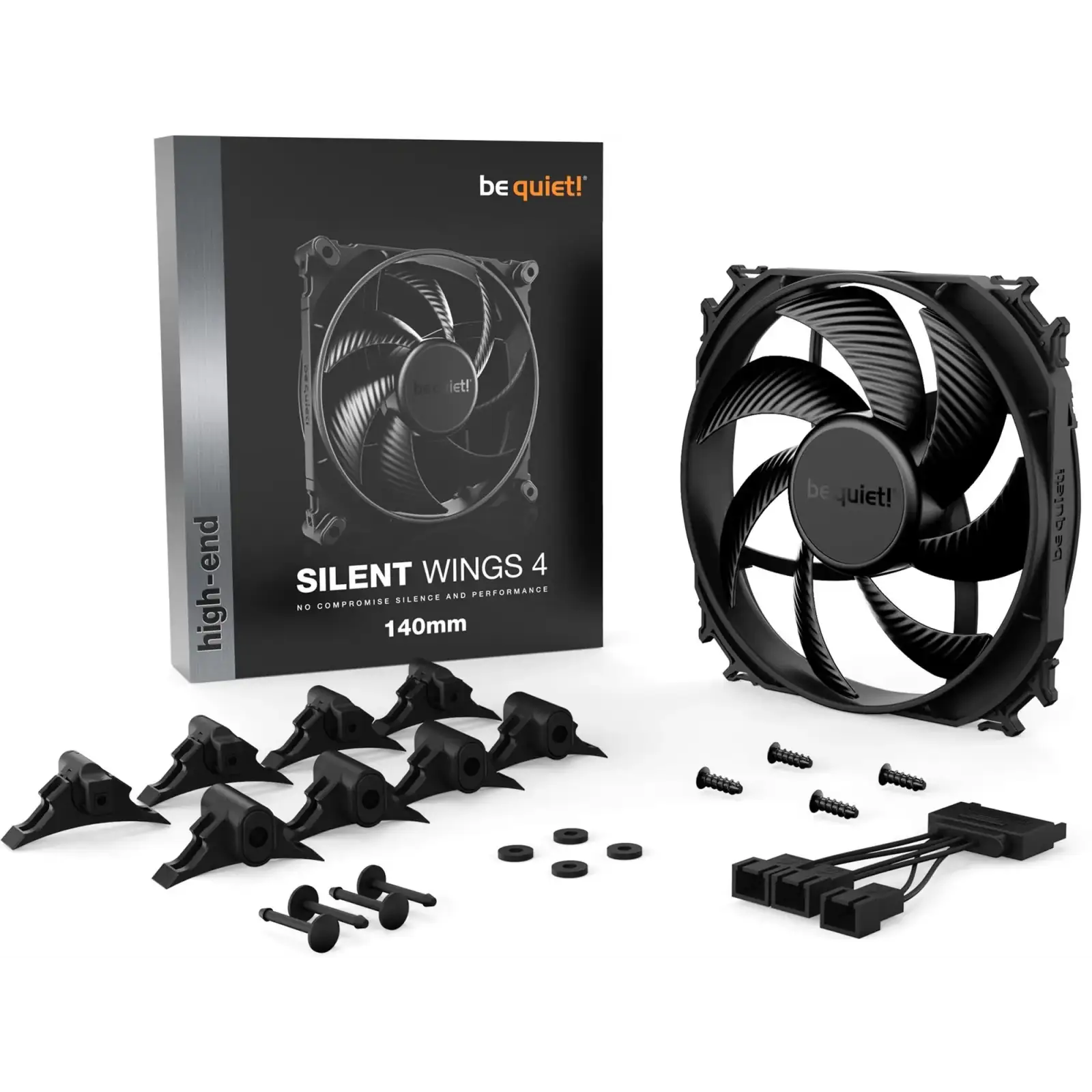 Вентилятор be quiet! Silent Wings 4 140mm Black (BL095) UA