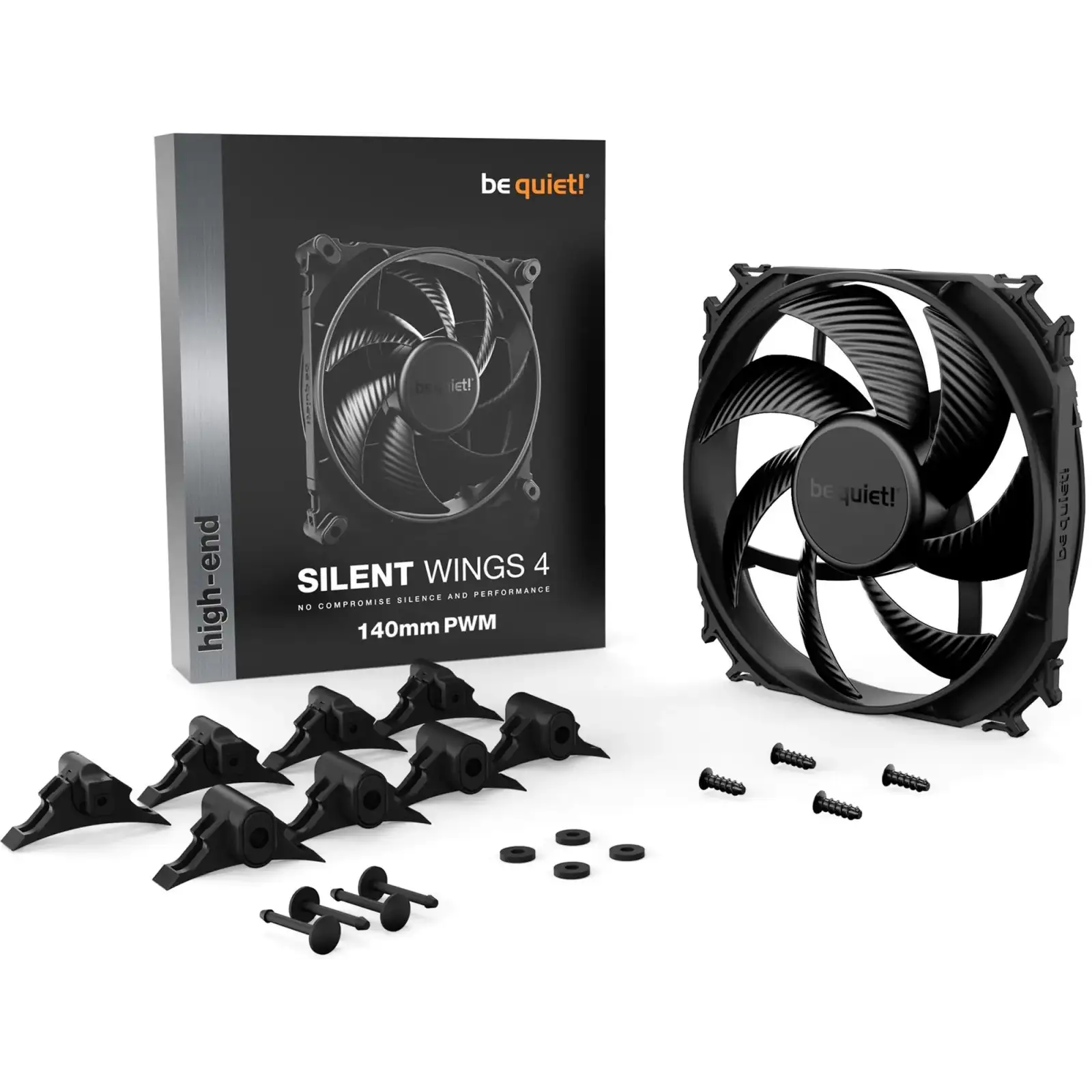 Вентилятор be quiet! Silent Wings 4 140mm PWM Black (BL096) UA
