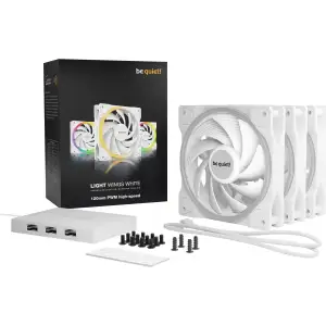 Вентилятор be quiet! Light Wings 120mm PWM High-Speed 3-Pack White (BL101) UA