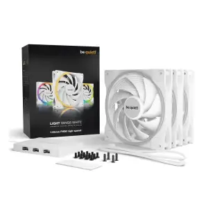 Вентилятор be quiet! Light Wings 140mm PWM High-Speed 3-Pack White (BL103) UA