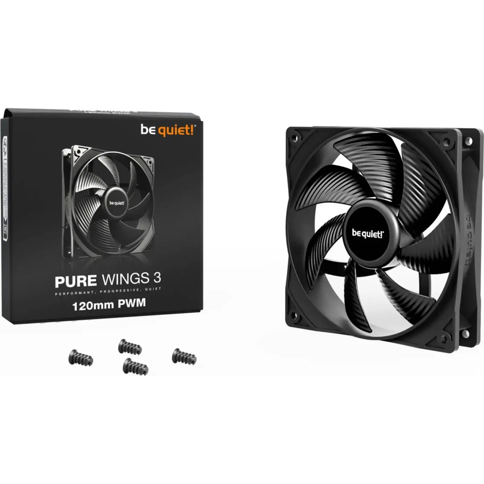 Вентилятор be quiet! Pure Wings 3 120mm PWM Black (BL105) UA