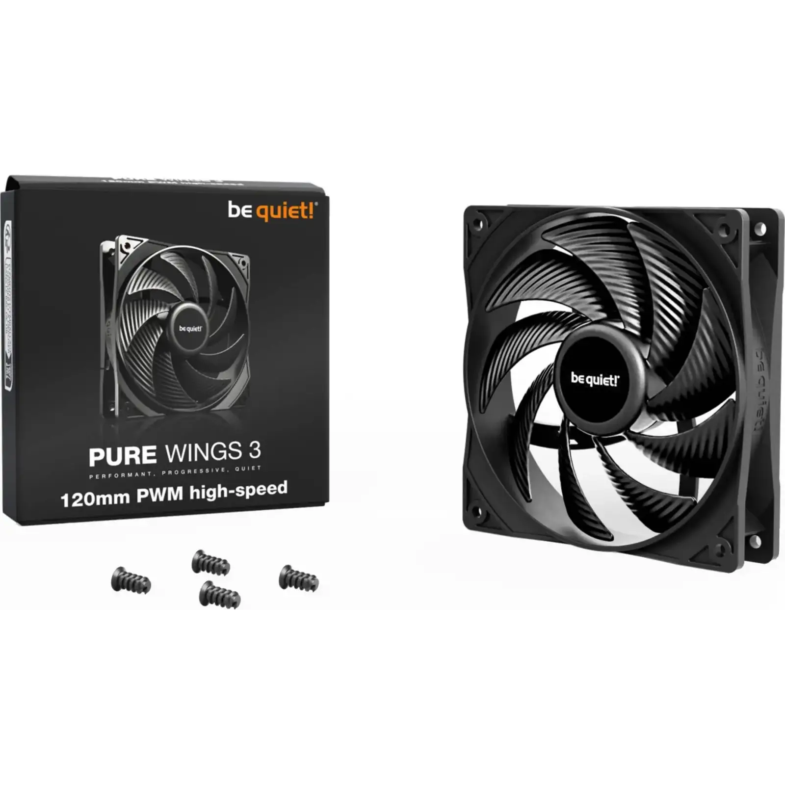 Вентилятор be quiet! Pure Wings 3 120mm PWM High-Speed Black (BL106) UA