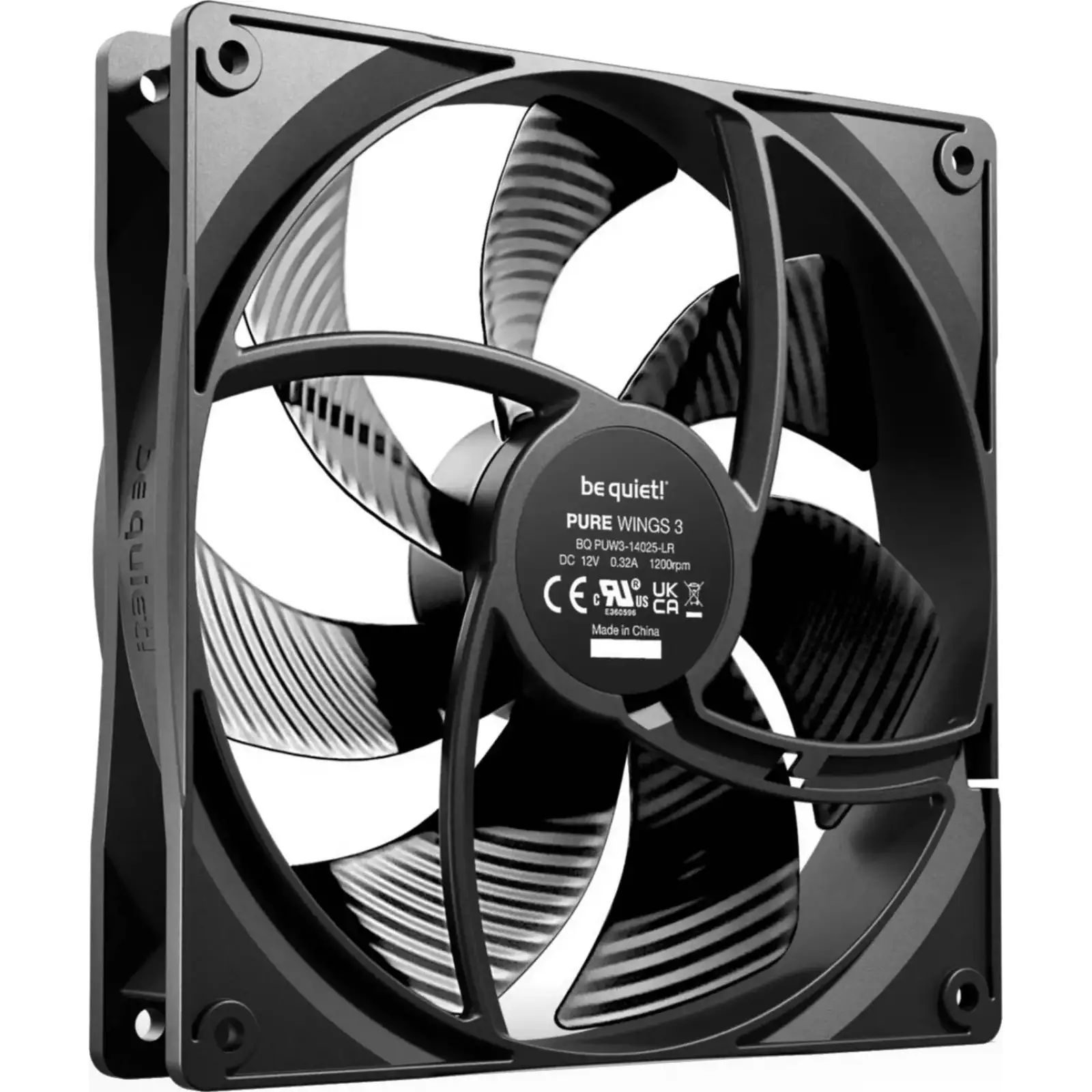 Вентилятор be quiet! Pure Wings 3 140mm Black (BL107) UA