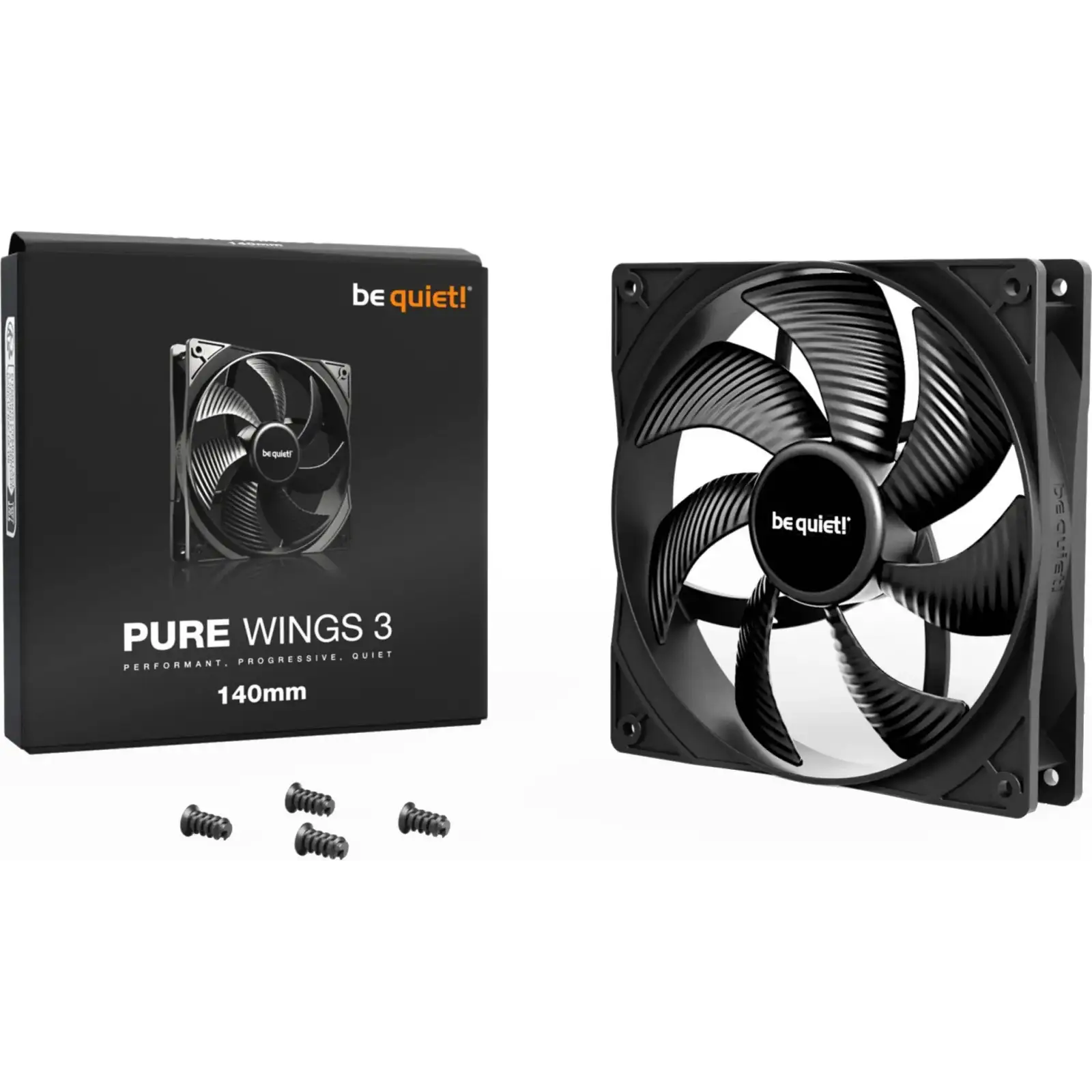 Вентилятор be quiet! Pure Wings 3 140mm Black (BL107) UA