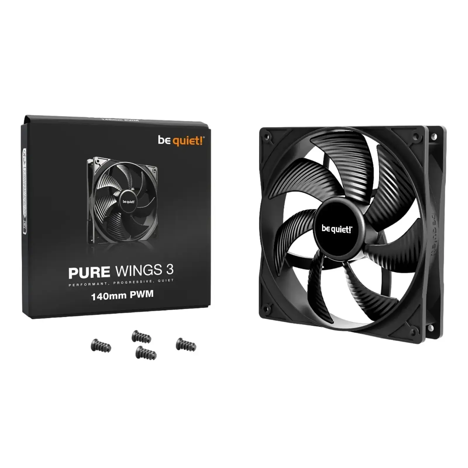 Вентилятор be quiet! Pure Wings 3 140mm PWM Black (BL108) UA