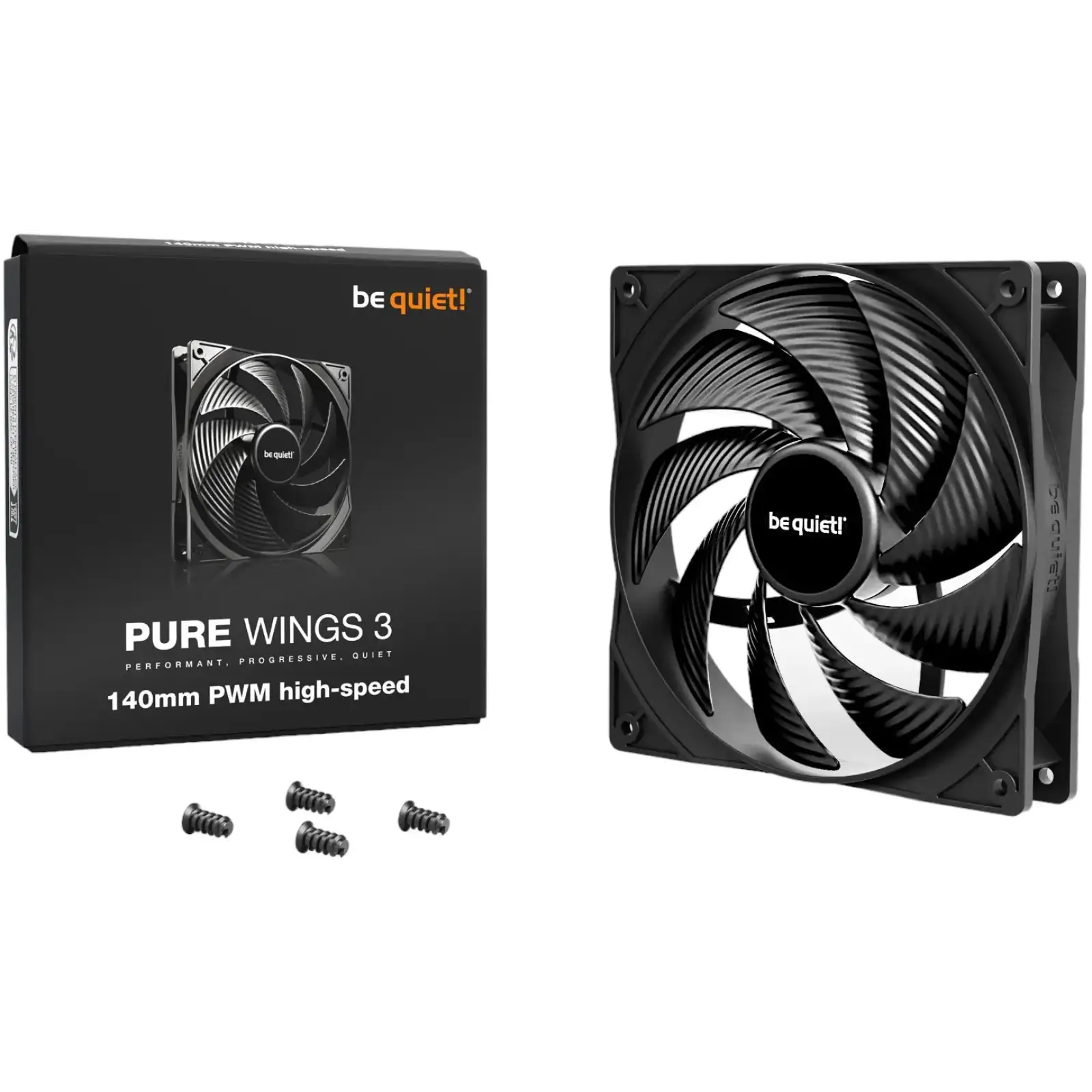 Вентилятор be quiet! Pure Wings 3 140mm PWM High-Speed Black (BL109) UA