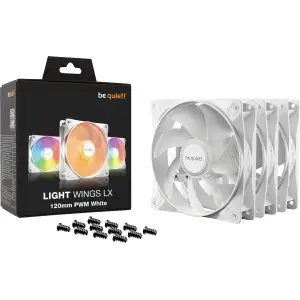 Вентилятор be quiet! Light Wings LX 120mm PWM 3-Pack White (BL122) UA