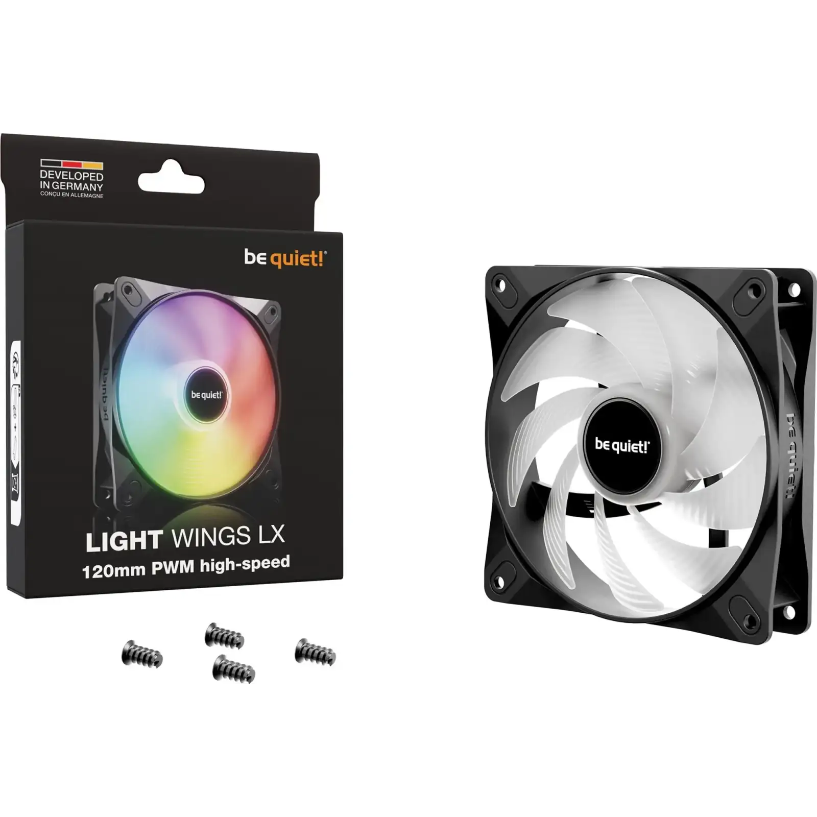 Вентилятор be quiet! Light Wings LX 120mm PWM High-Speed Black (BL123) UA