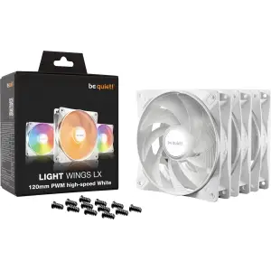 Вентилятор be quiet! Light Wings LX 120mm PWM High-Speed 3-Pack White (BL125) UA
