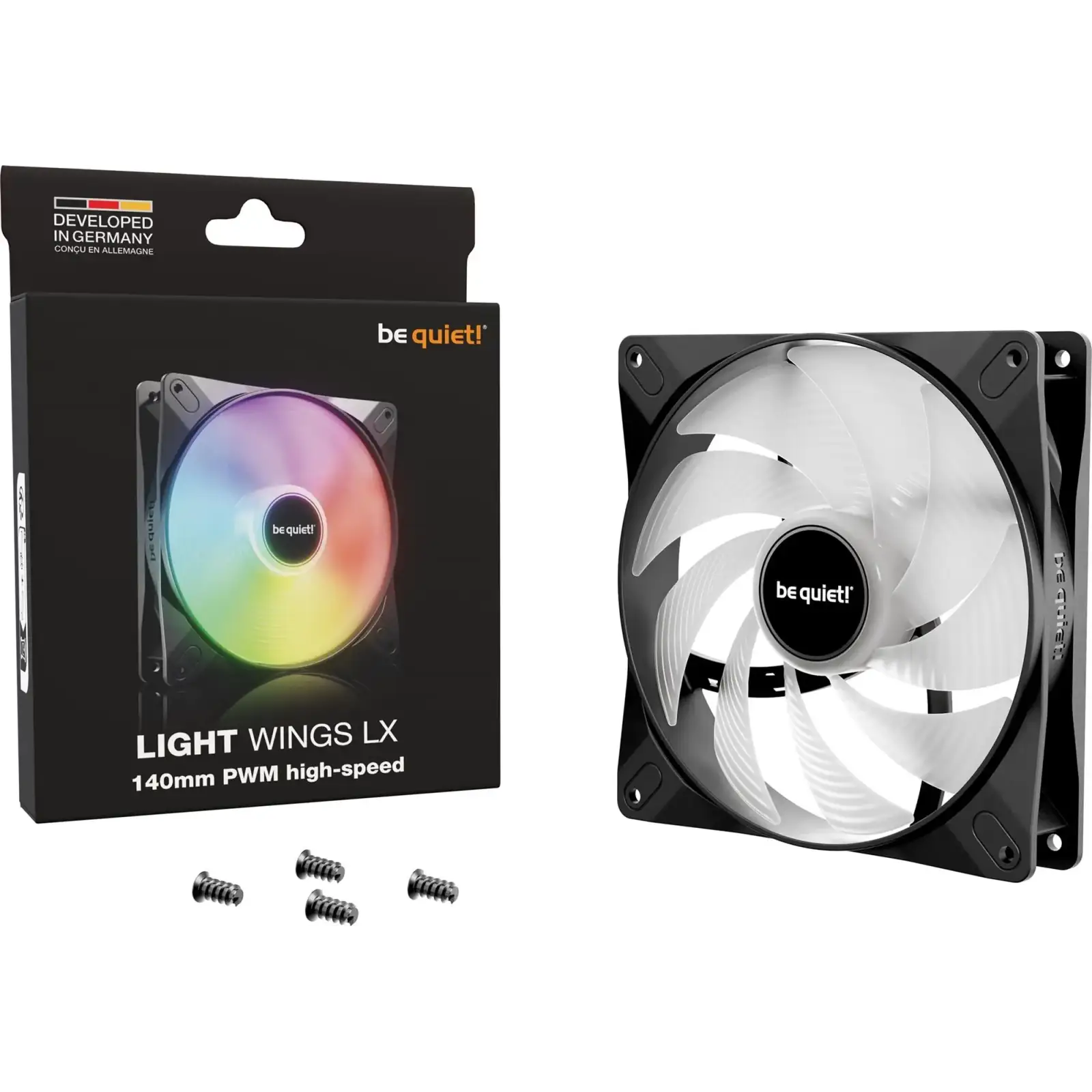 Вентилятор be quiet! Light Wings LX 140mm PWM High-Speed Black (BL129) UA