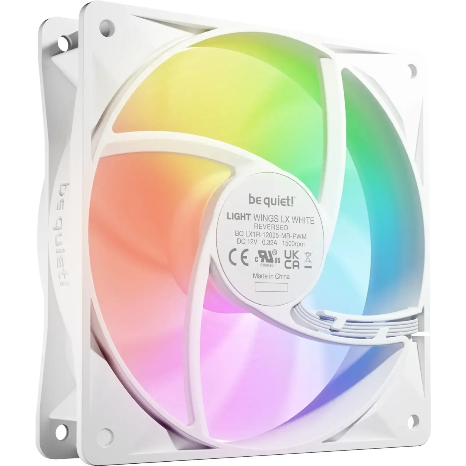 Вентилятор be quiet! Light Wings LX 120mm PWM Reverse White (BL133) UA
