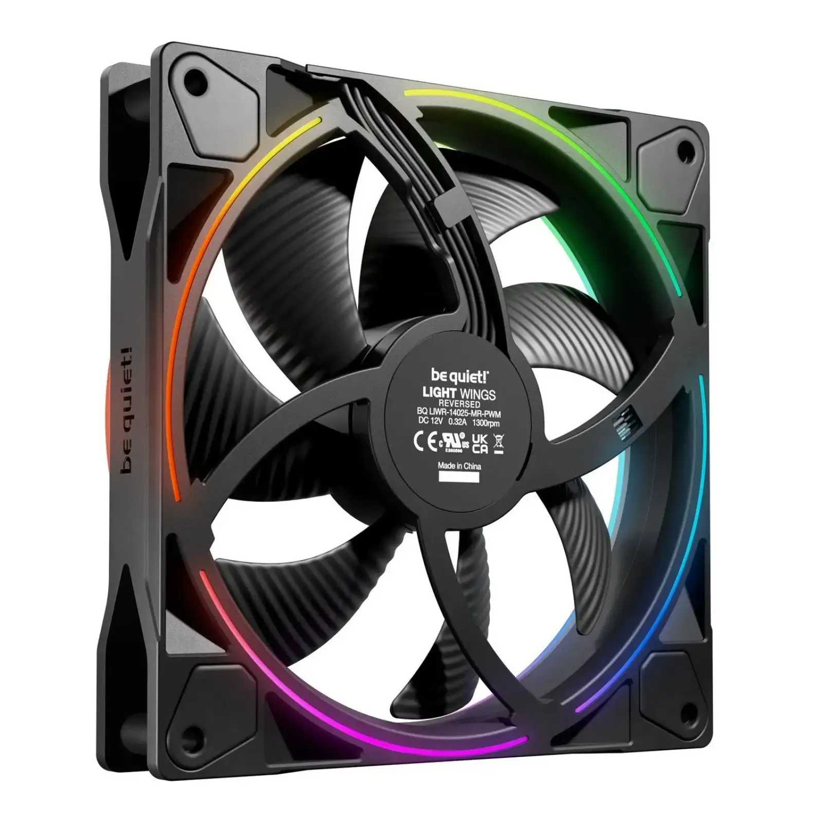 Вентилятор be quiet! Light Wings 140mm PWM Reverse Black (BL134) UA