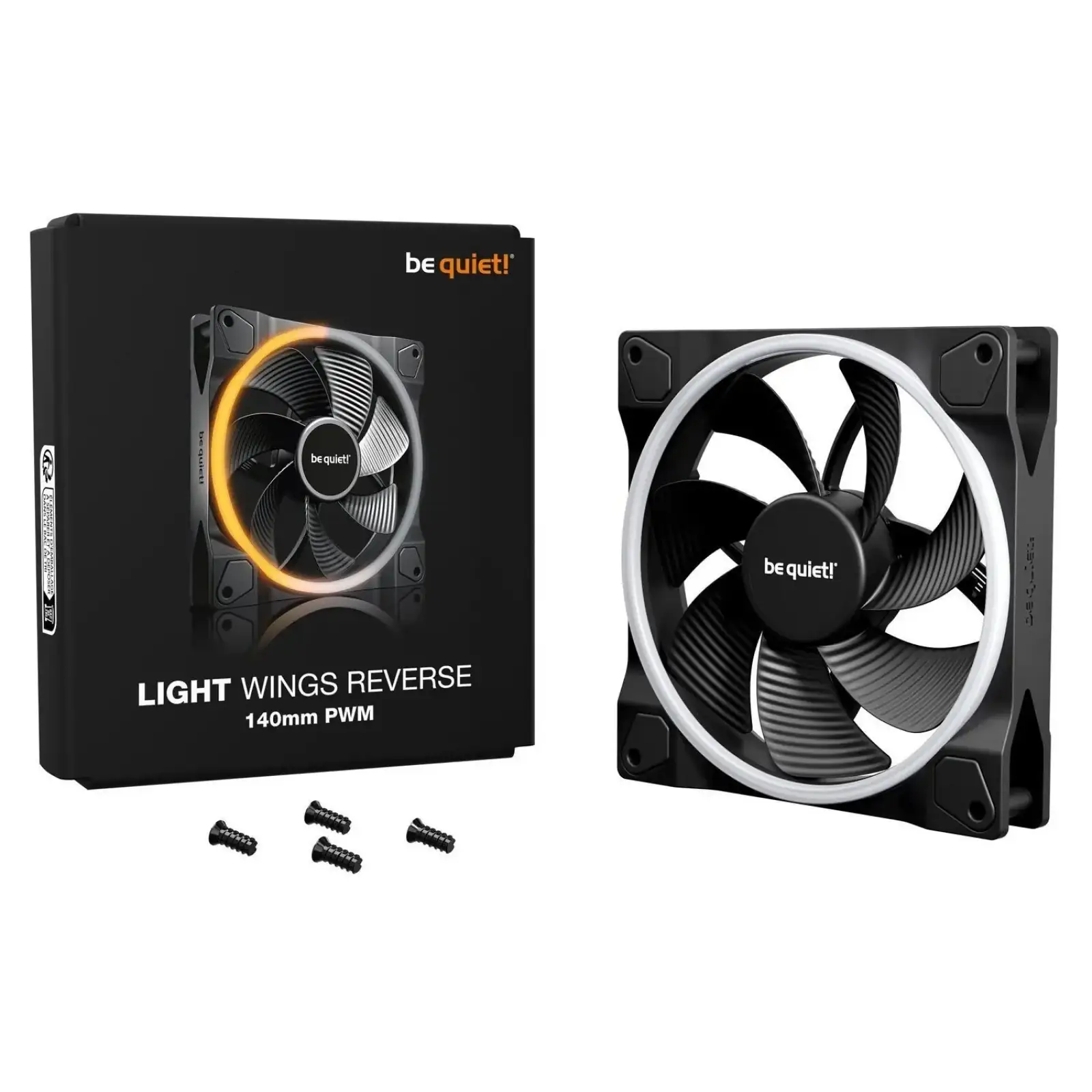 Вентилятор be quiet! Light Wings 140mm PWM Reverse Black (BL134) UA